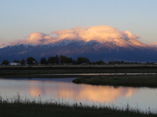 sunset mountain peak blanca alamosacolorado blancavistapark