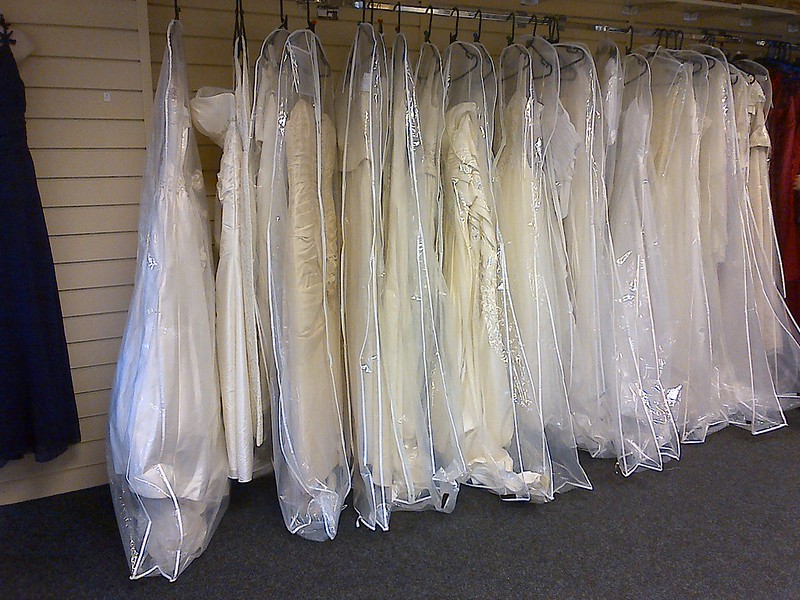 Charity shop wedding dress