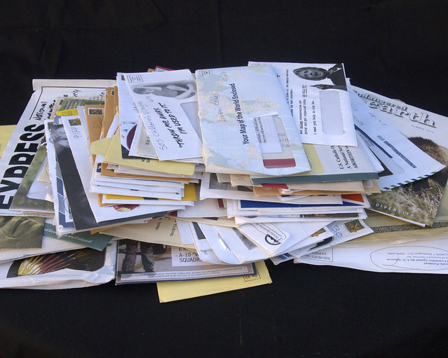 Pile of junk mail