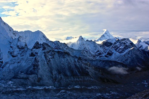 Himalayas. Amadablam in the far distance