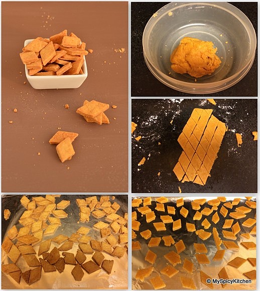 Gram Flour Crackers,  Spicy Crackers, Savory Crackers, Home Bakers Challenge, 