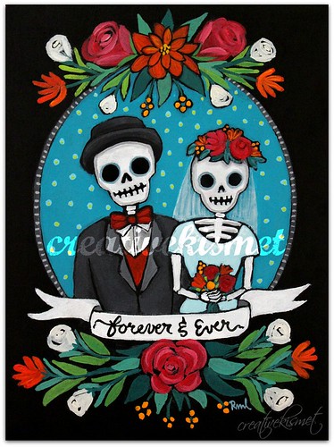 Day of the Dead Couple - Art by Regina Lord