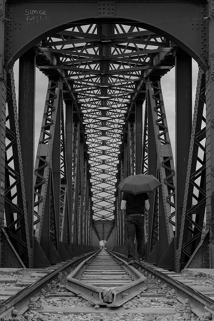 through the bridge