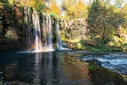 turkey waterfall rainbow antalya düdenwaterfall