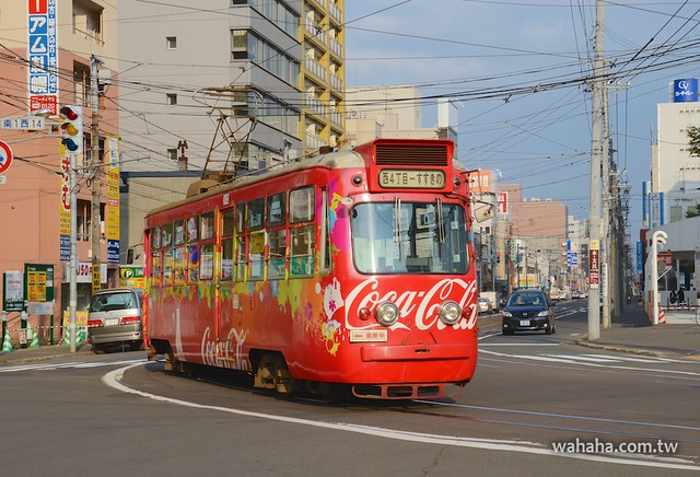 札幌市電コカコーラカラー電車