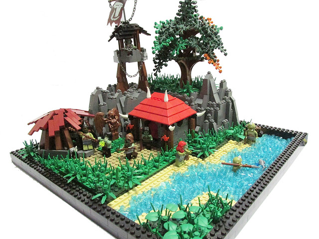 Lego creation - waruk village by fantux