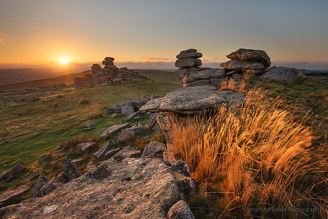 The last light at Great Staple Tor
