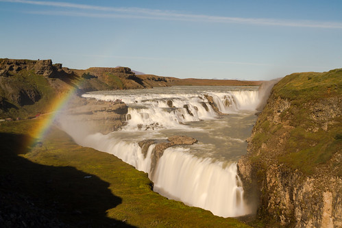 longexposure nature water waterfall iceland rainbow scenic timeexposure filter nd viewpoint gullfoss hvítá suðurland ijsland 1000x