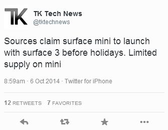 Surface 3  Surface mini