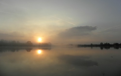 morning sun mist france misty seine sunrise reflections river normandie normandy 2014 seinemaritime rockwolf maillerayesurseine
