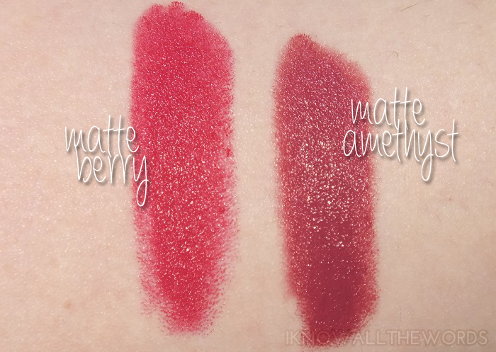 avon ultra colour matte lipstick - matte berry and matte amethyst  (1)