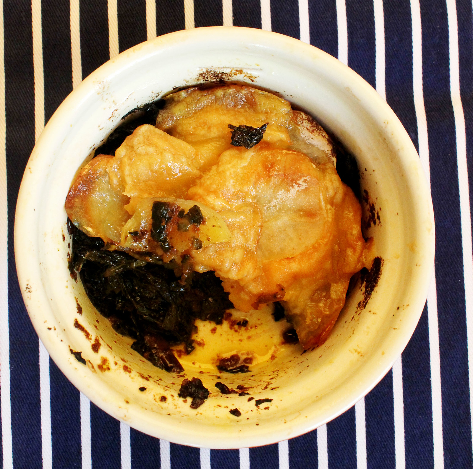 Curried Kale and Potato Gratin
