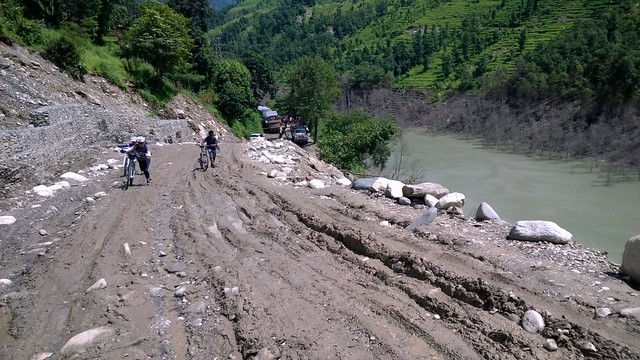 Arniko Highway landslide