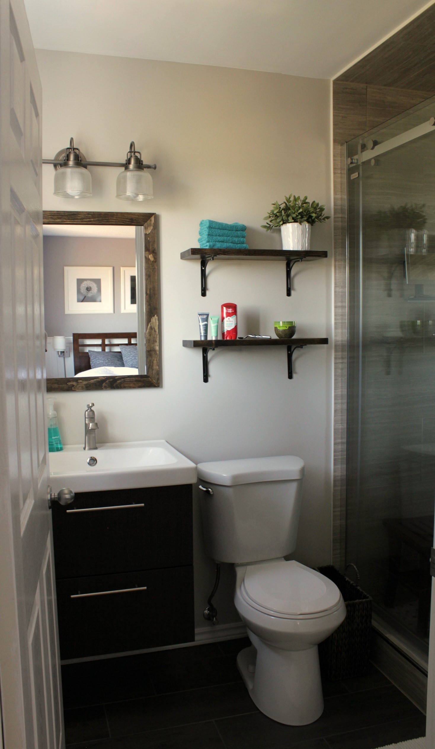 ensuite bathroom renovation tile frameless shower