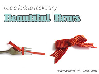 How To Make Tiny Bows Using A Fork
