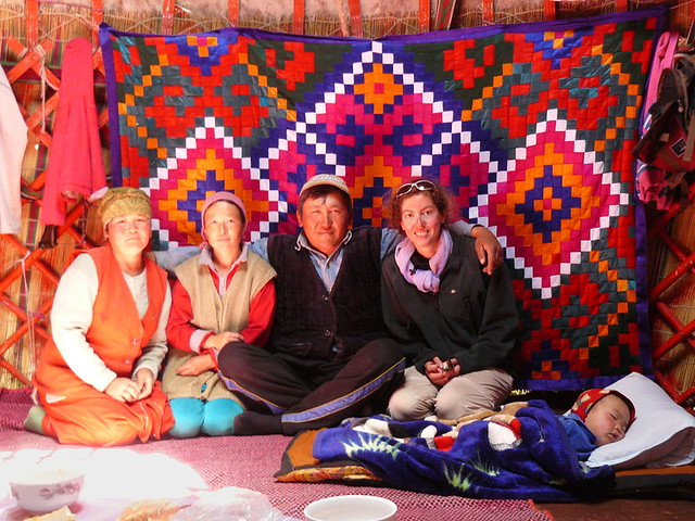 Une famille Kyrgyz