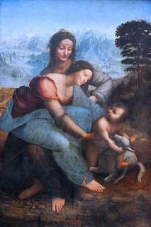 Leonardo da Vinci, The Virgin and Child with Saint Anne. c. 1508.