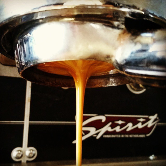 Wagging Tails and Chasing Quails espresso is On Tap. Come have some! #espresso #kvdw #caffedbolla #slc