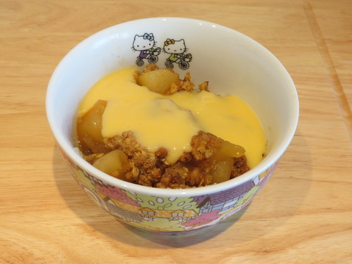 Soy Sauce Toffee Apple Crumble