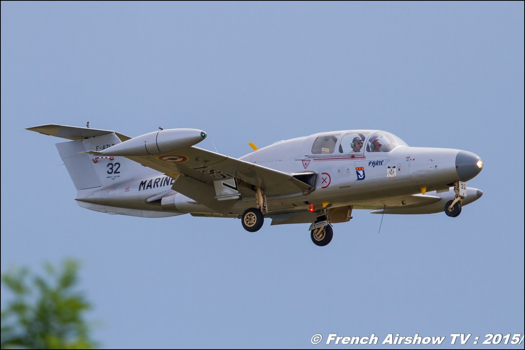 Fouga CM-170 Magister,F-AZZP,Morane MS 760 Paris, Fly in LFBK 2015 - Fly in Saint Yan 2015, Meeting Aerien 2015