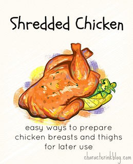 Shredded Chicken - Cooking With Breasts and Thighs