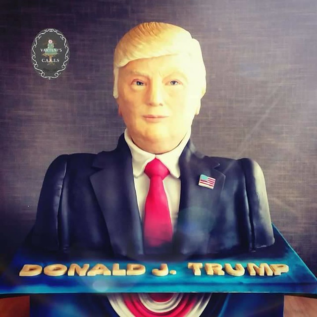 President Donald Trump Cake by Varteni Davies of VARTENI's Cakes UK