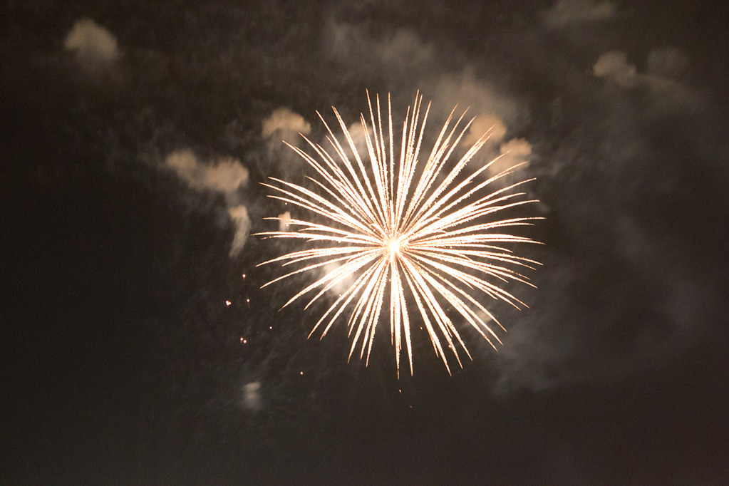 Fireworks at the Balloon Fiesta in Albuquerque