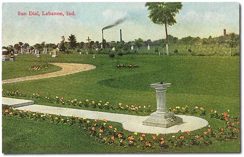 lebanon usa color history cars monument cemetery mail indiana automobiles postmark boonecounty hoosierrecollections