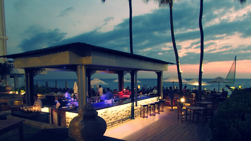 sunset sea people blur bar landscape restaurant hotel evening photos shore srilanka anan colombo adiyat