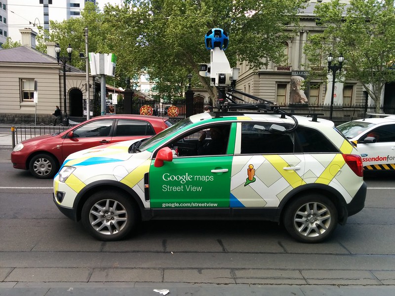 Google Streetview car, William St, Melbourne