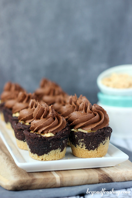 Sweet and Salty Snickers Cookie Cups