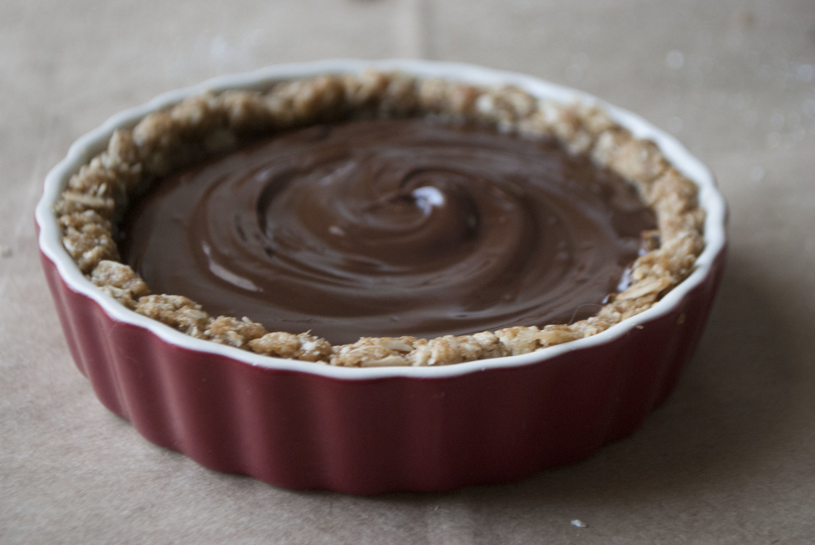 Salted Chocolate Oat Tart for Two | Kitchen in the Hills