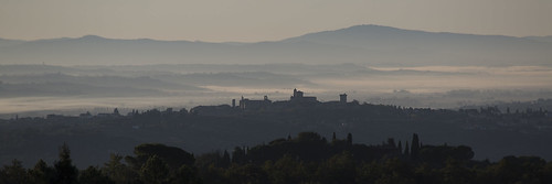 italy mist sunrise tuscany 2014 montesansavino