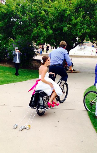 Bike weddings in Balboa Park