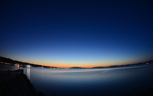 longexposure sunset lake water night nikon fisheye shimane nightview matsue lakeshinji d600 松江 島根 宍道湖 sannin
