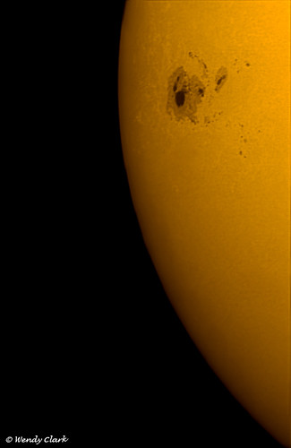 sun solar astrophotography orion astronomy sunspot celestron baader skywatcher avx ssag 120ed ar2192