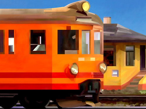 orange train carriage poland polska railway rails locomotive standard gauge pociag