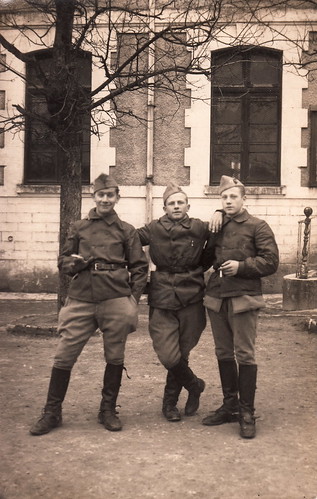 france army europe postcard smoking photograph angoulême soldiers uniforms cigarettes drivers cartepostale rppc realphotopostcard cartespostalesanciennes marcelklein 41erad