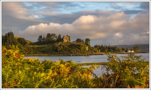 sky castle castles clouds island islands scotland highlands argyll isleofmull palaces