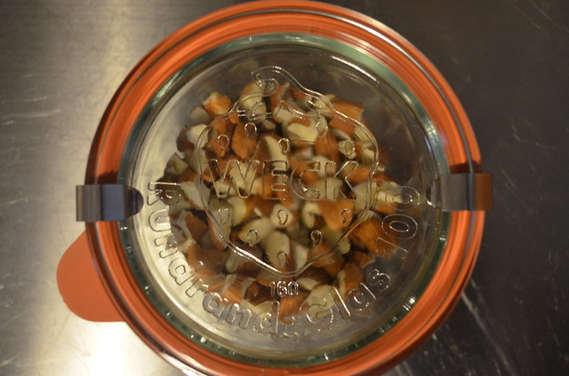 Berlin apartment_ kitchen Weck glass container with almonds