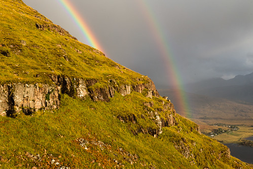 light mountains weather landscape scotland rainbow unitedkingdom munros torridon westerross liathach mullachanrathain