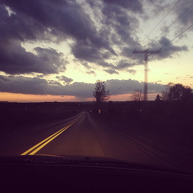 Skies over Uxbridge on the way back from the farm. #October