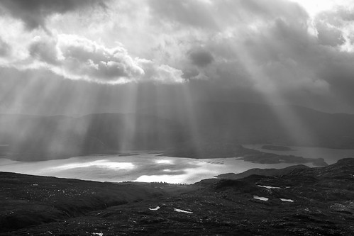 light mountains weather clouds landscape scotland unitedkingdom rays westerross lochtorridon anruadhmheallan