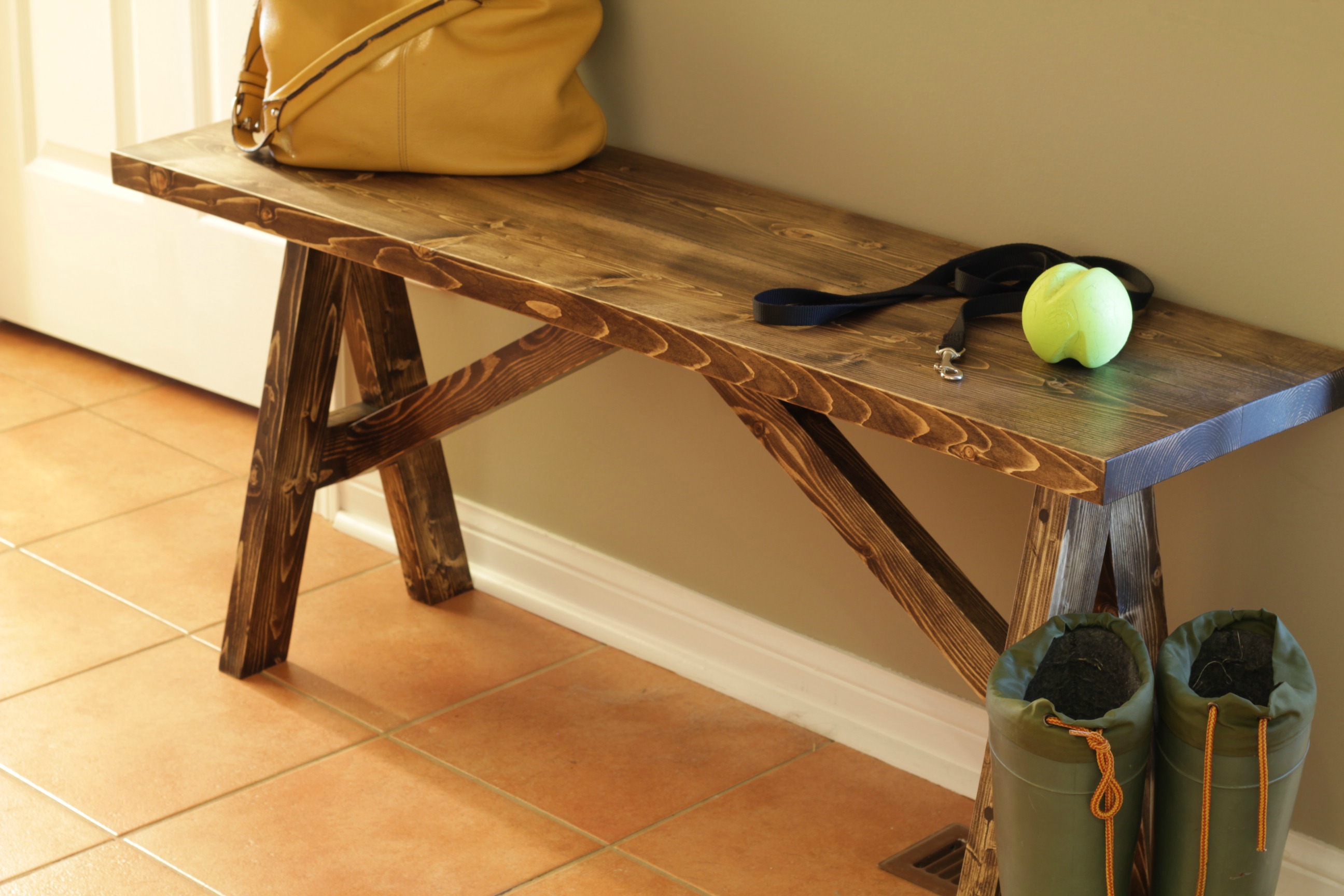 Build your own entryway bench