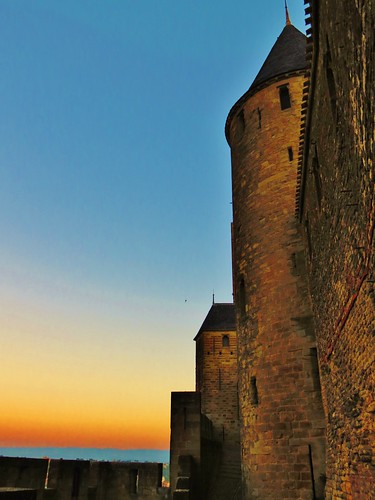 france sunrise carcassonne lacite medievalcity citemedievale