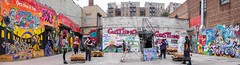 The Bronx Graffiti Art Gallery at Gustiamo Courtyard, Claremont Village, New York City
