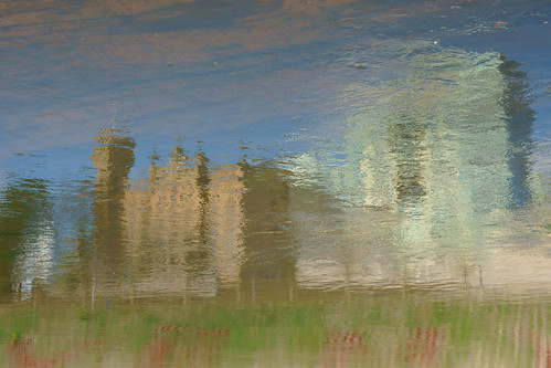 abstract reflection river lithuania vilnius lietuva neris