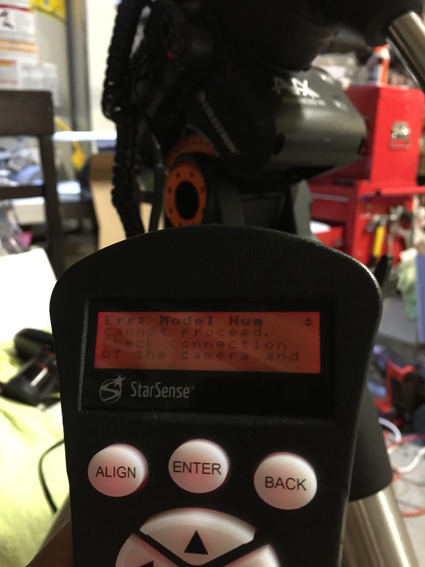 AVX mount with StarSense AutoAlign not working