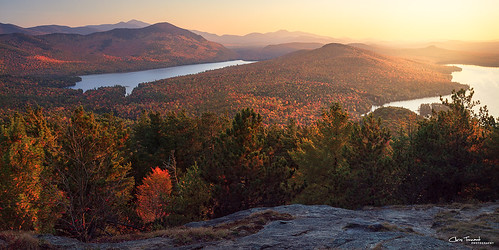 autumn sunset ny newyork color fall nature pond blueline pano lakes adirondacks hike foliage summit vista adk lakeplacid iloveny highpeaks 5dmkii christennantphotography