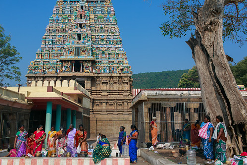 woman tower lunch temple banyan gopuram azhagarkovil 泰米尔纳德邦 thirumaliruncholai azhakartemple 马杜赖
